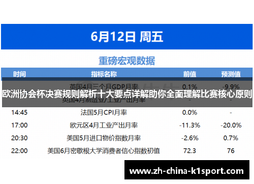 欧洲协会杯决赛规则解析十大要点详解助你全面理解比赛核心原则 欧洲协会杯决赛规则解析十大要点详解助你全面理解比赛核心原则